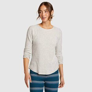 NWT Eddie Bauer Stines Thermal Crewneck Waffle Tee Size XL